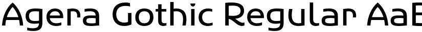 Agera Gothic Regular font