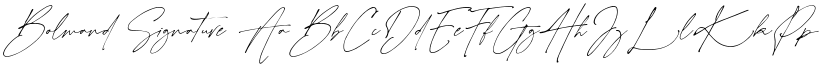 Bolmand Signature font
