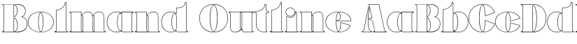 Bolmand Outline font