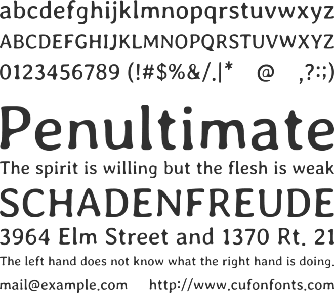 Stylish font preview