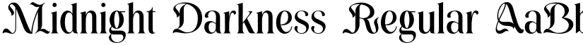 Midnight Darkness Regular font
