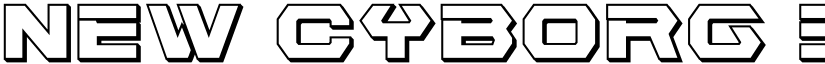 New Cyborg 3D Regular font