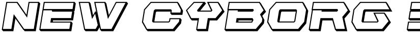 New Cyborg 3D Semi-Italic Regular font