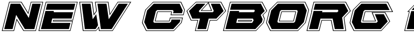 New Cyborg Academy Italic Regular font