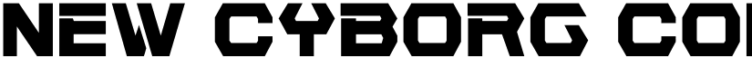 New Cyborg Condensed Regular font