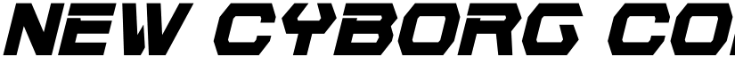 New Cyborg Condensed Italic Regular font