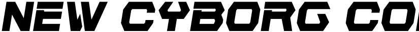 New Cyborg Condensed Semi-Ital Regular font