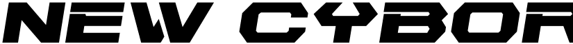 New Cyborg Expanded Semi-Ital Regular font