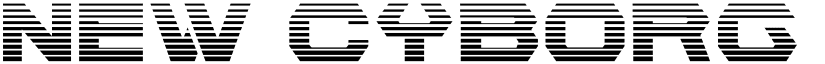 New Cyborg Gradient Regular font