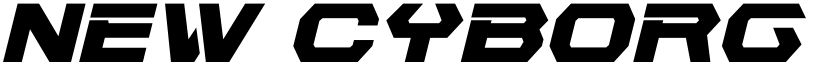 New Cyborg Italic Regular font