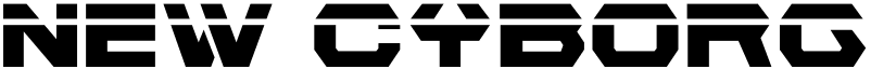 New Cyborg Laser Regular font