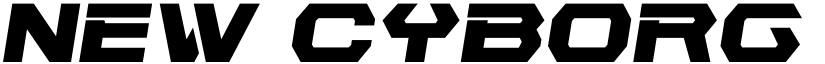 New Cyborg Semi-Italic Regular font