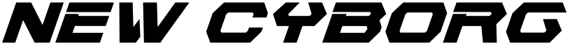 New Cyborg Super-Italic Regular font