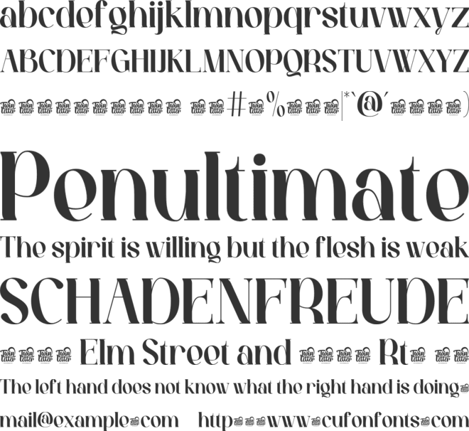 Maliva Trial font preview