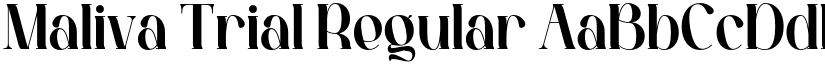 Maliva Trial Regular font