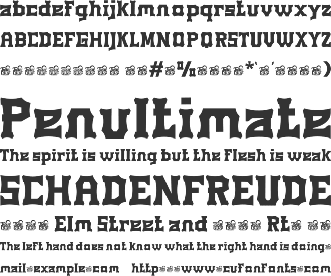 VANOLE Trial font preview