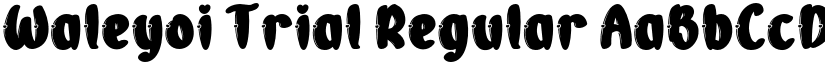 Waleyoi Trial Regular font