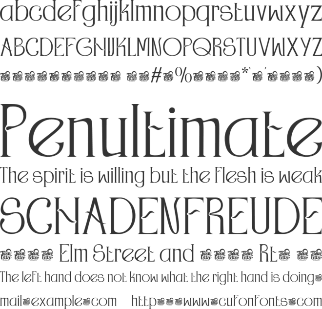 CHIDOKUE Trial font preview