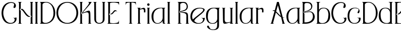 CHIDOKUE Trial Regular font