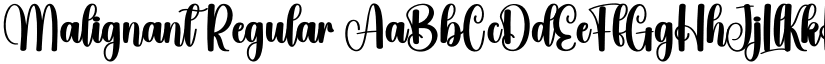 Malignant Regular font