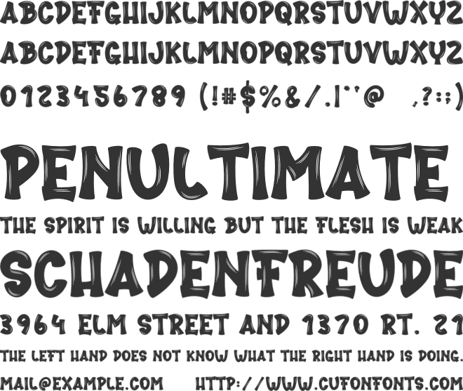 Home Alone font preview