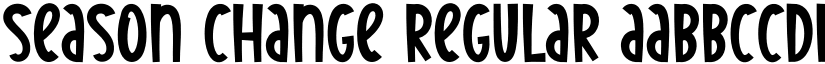 Season Change Regular font
