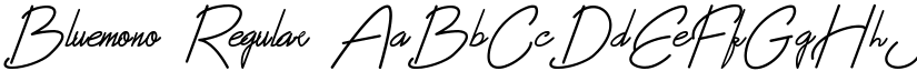 Bluemono Regular font