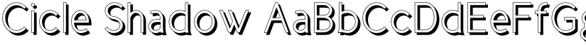 Cicle Shadow font