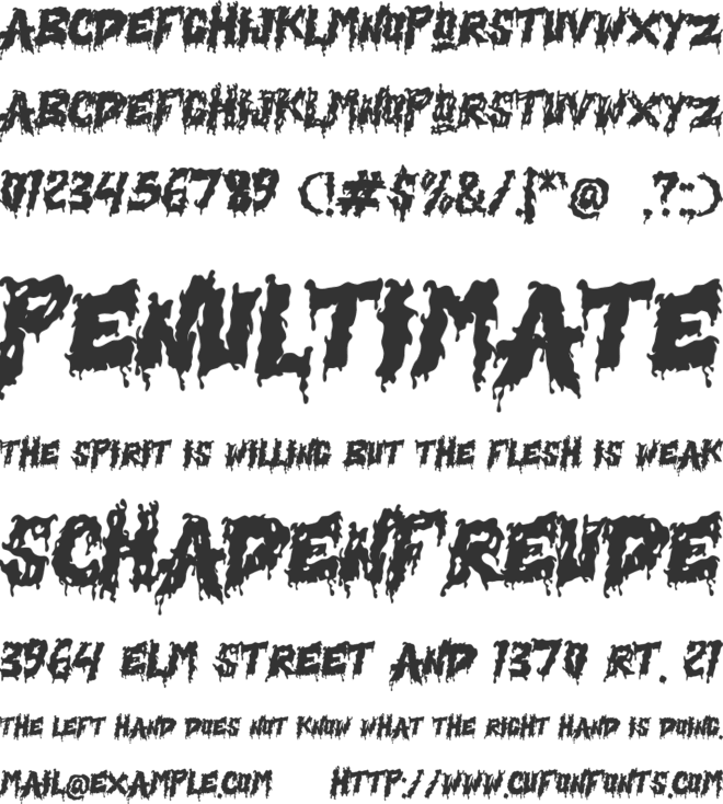 Gunrosu font preview