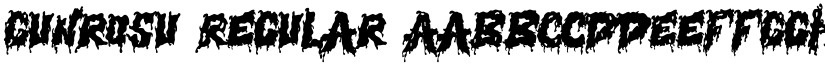 Gunrosu Regular font