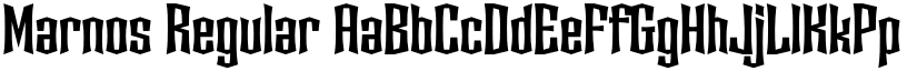 Marnos Regular font