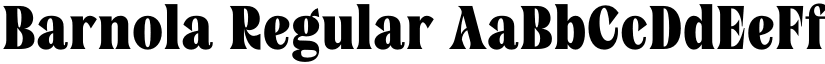 Barnola Regular font