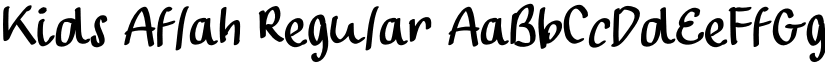 Kids Aflah Regular font