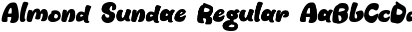 Almond Sundae Regular font