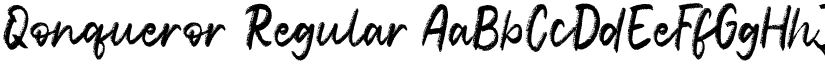 Qonqueror Regular font