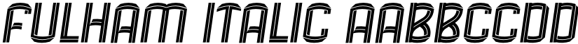 Fulham Italic font