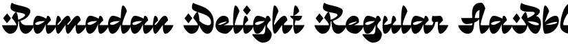 Ramadan Delight Regular font