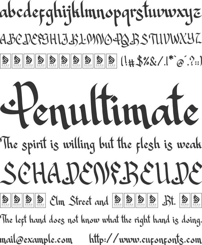 Khazana font preview