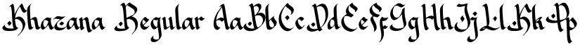Khazana Regular font