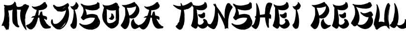 Majisora Tenshei Regular font