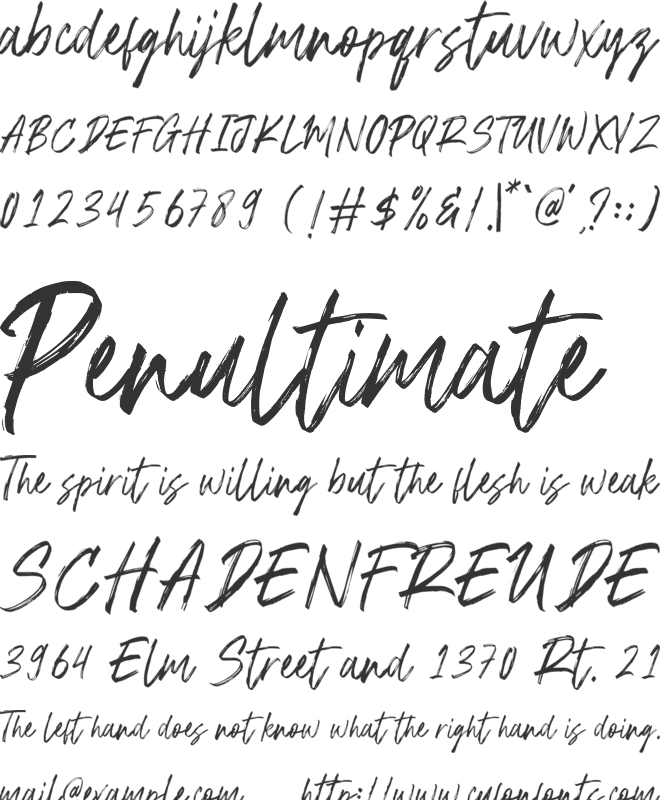 Bulgarent font preview