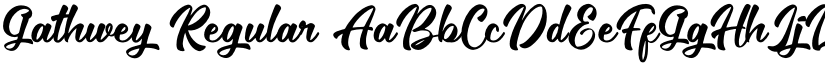 Gathwey Regular font