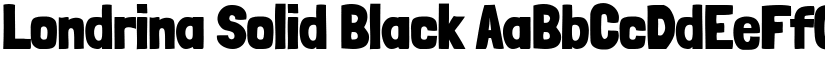 Londrina Solid Black font
