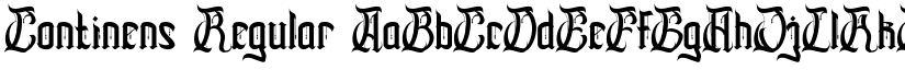 Continens Regular font