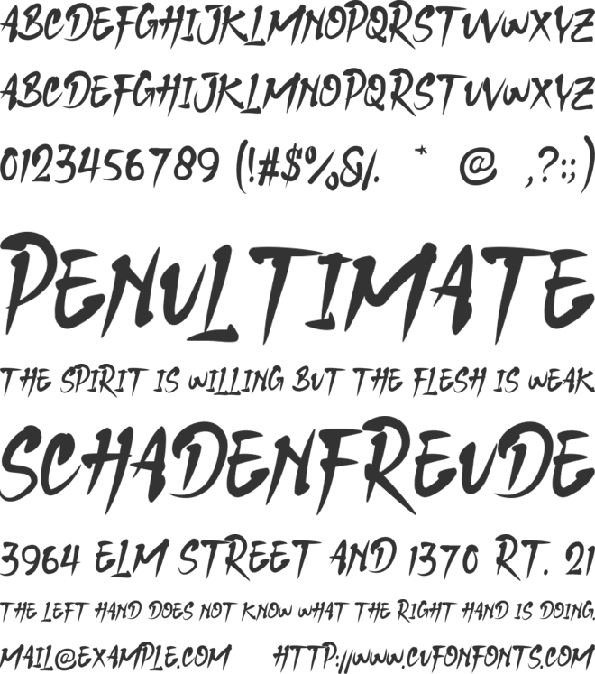 Haruto font preview