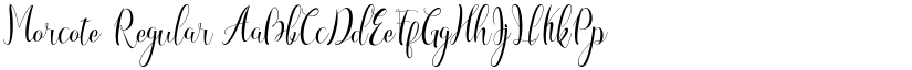 Morcote Regular font