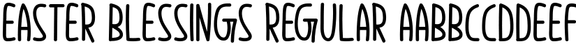 Easter Blessings Regular font