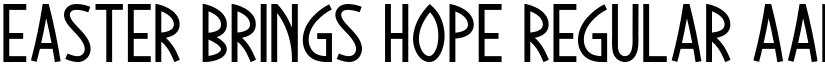 Easter Brings Hope Regular font