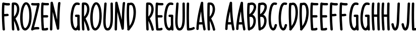 Frozen Ground Regular font