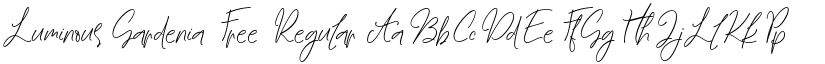 Luminous Gardenia Free Regular font